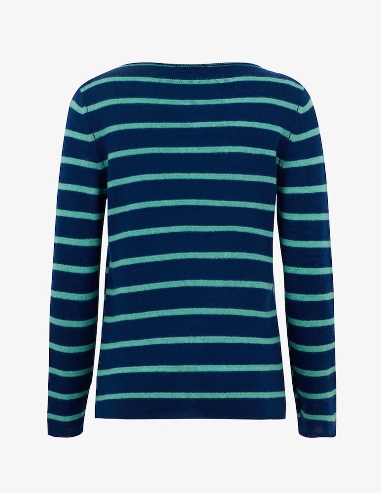 rinascente Pure Cashmere Striped crewneck jumper
