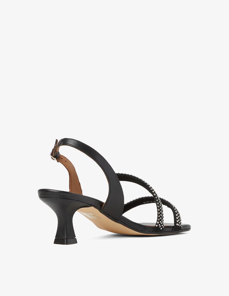 rinascente Carmens Leather heeled sandals