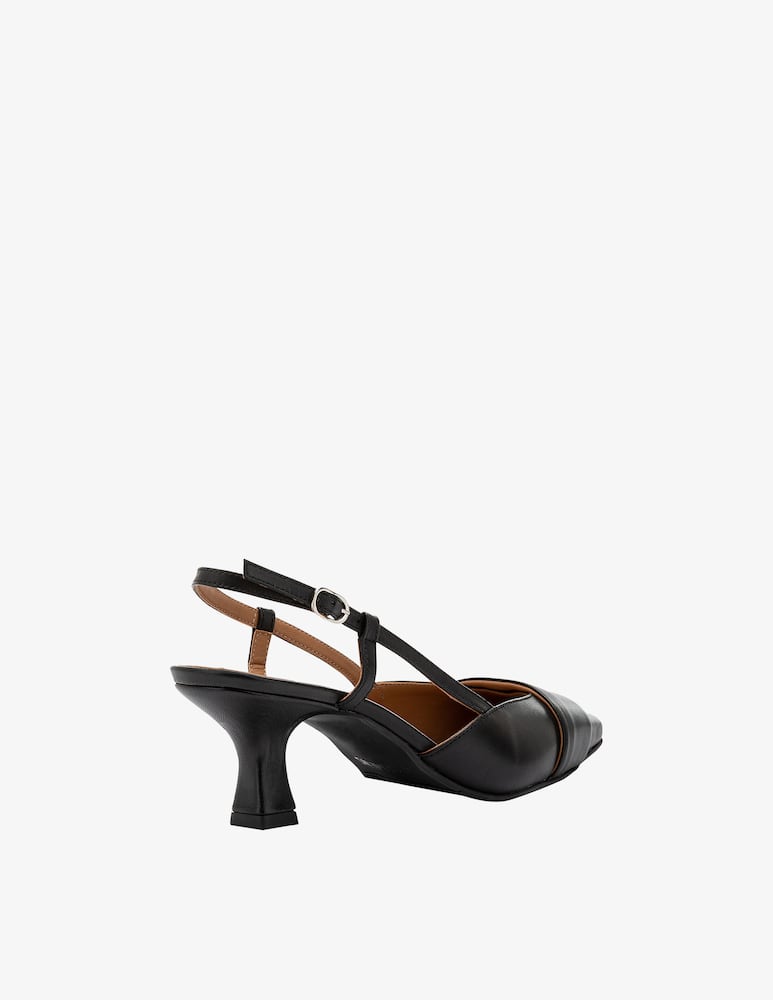 rinascente Carmens Leather slingbacks