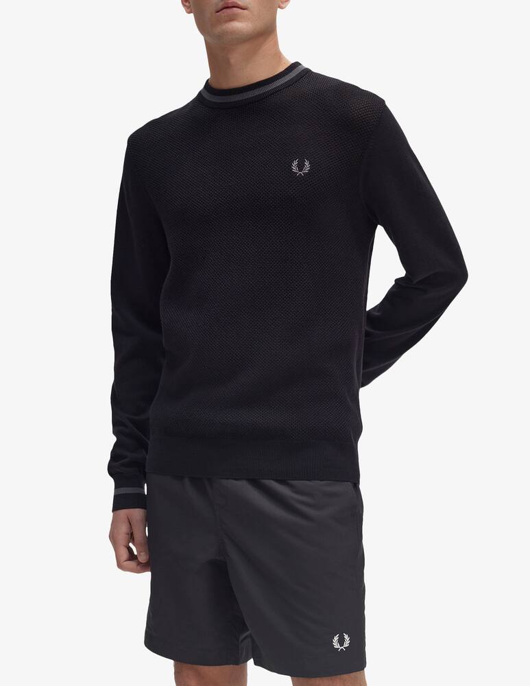 rinascente Fred Perry Maglia girocollo nido d'ape 