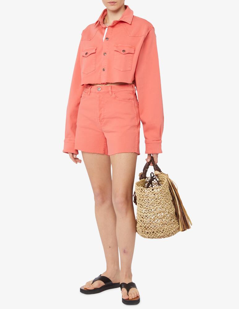 rinascente 3X1 Stefy super cropped denim jacket