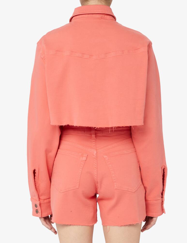 rinascente 3X1 Stefy super cropped denim jacket