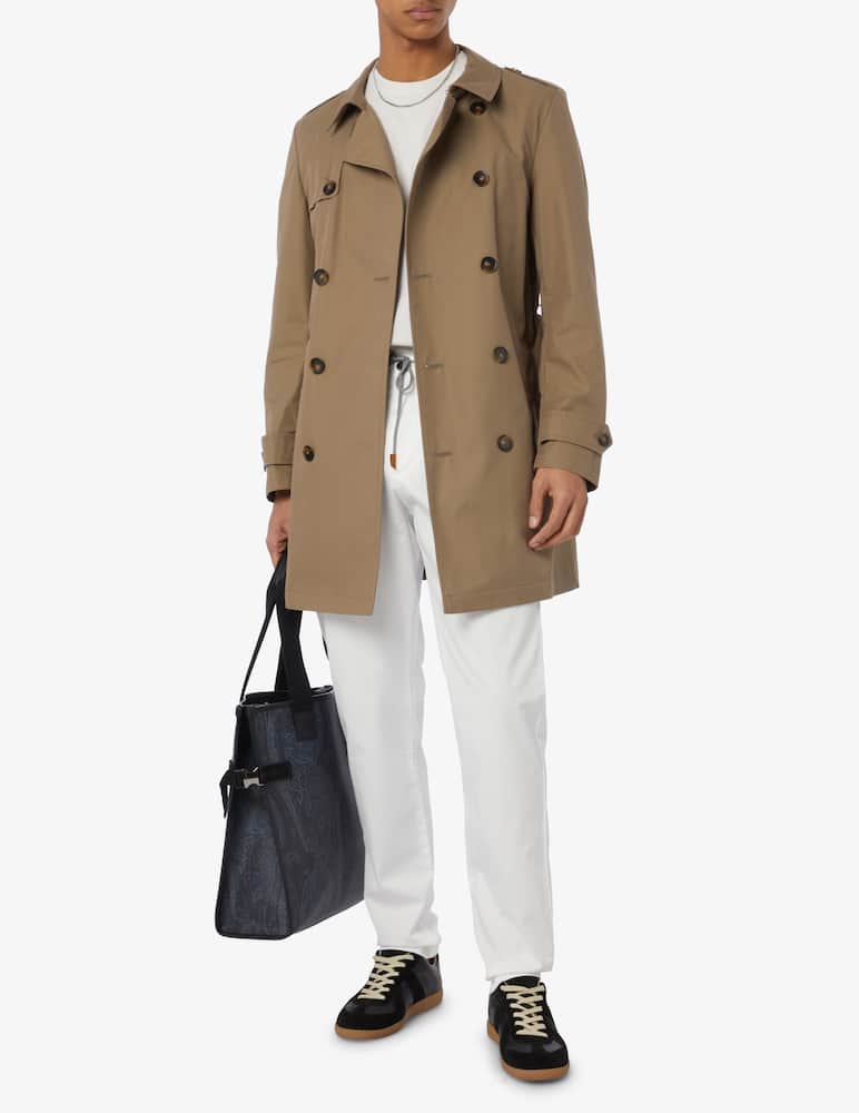 rinascente L'impermeabile Impermeabile doppiopetto in cotone nylon 