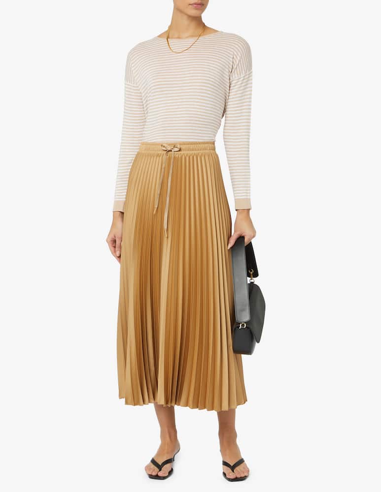 rinascente Rinascente Collection Linen blend tee with boat neckline