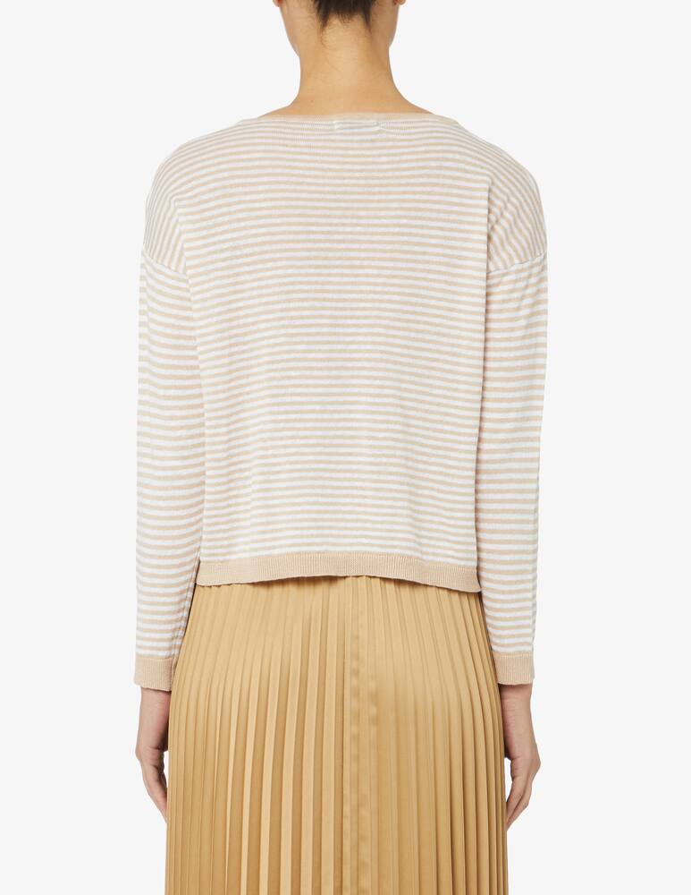 rinascente Rinascente Collection Linen blend tee with boat neckline