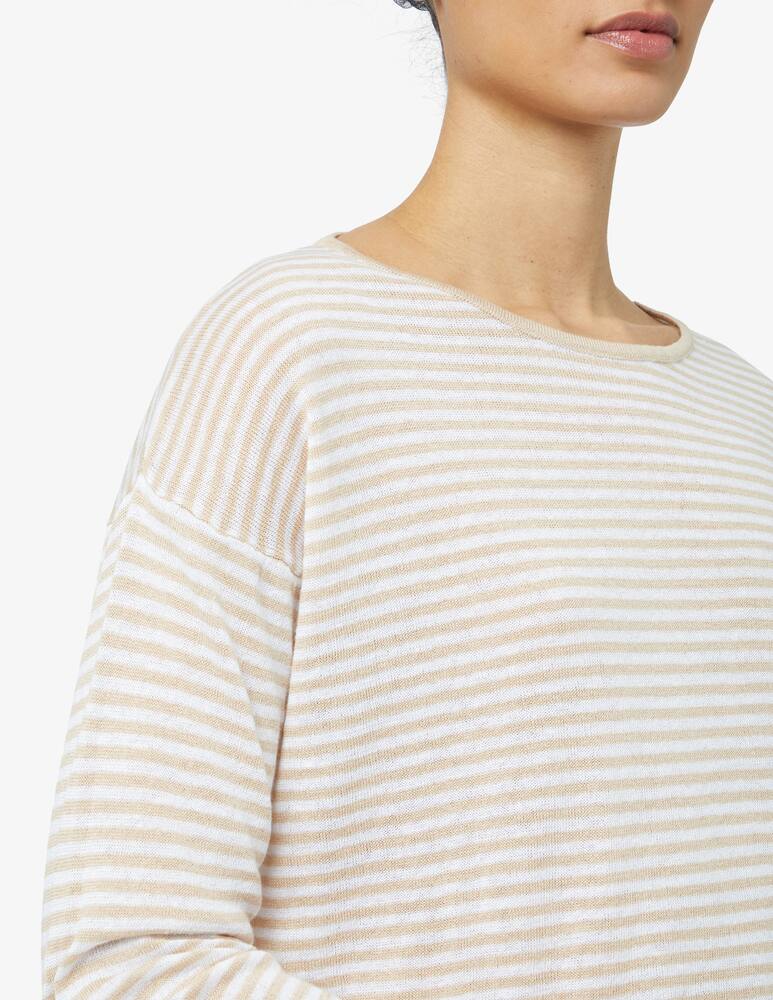 rinascente Rinascente Collection Linen blend tee with boat neckline