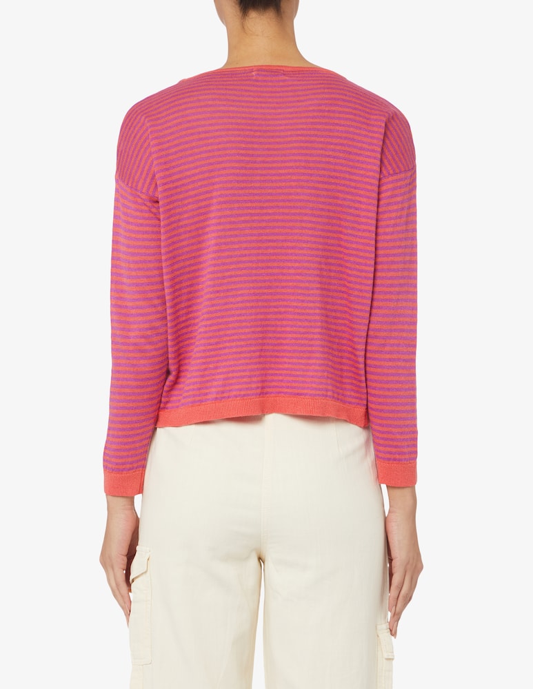 rinascente Rinascente Collection Maglia in misto lino con scollo a barca