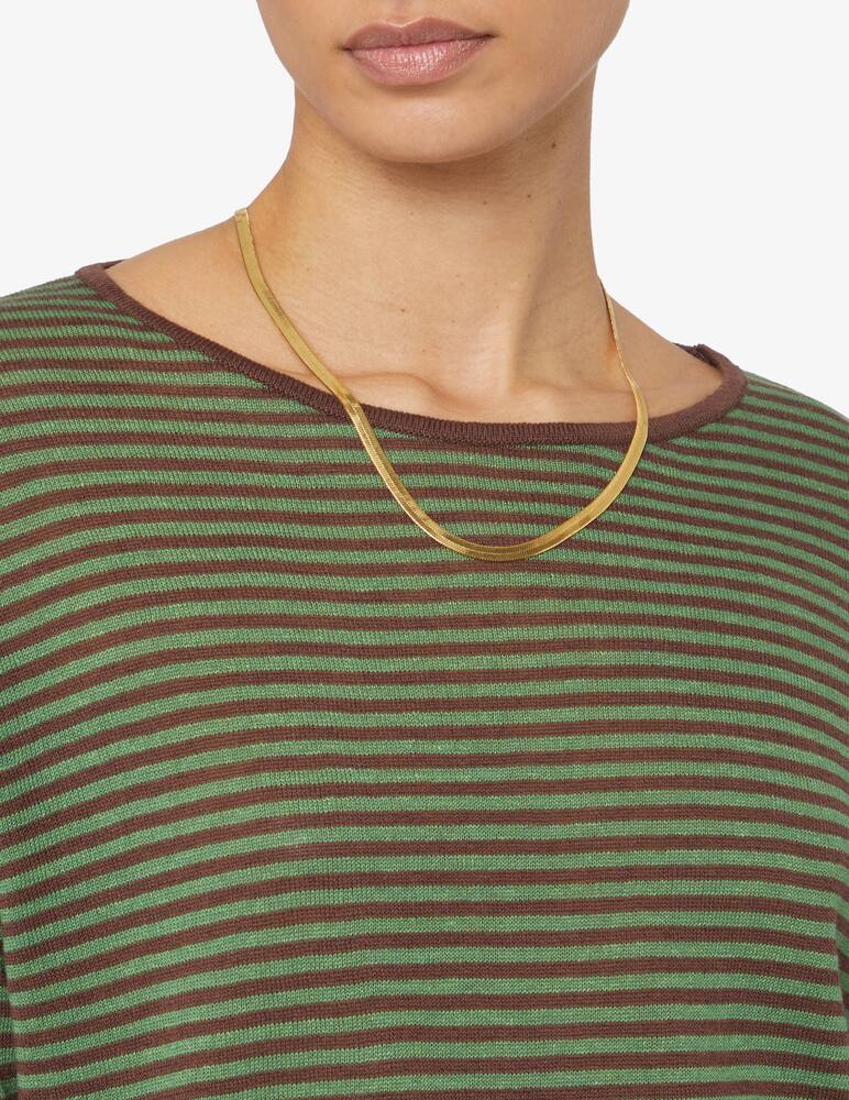 rinascente Rinascente Collection Maglia in misto lino con scollo a barca