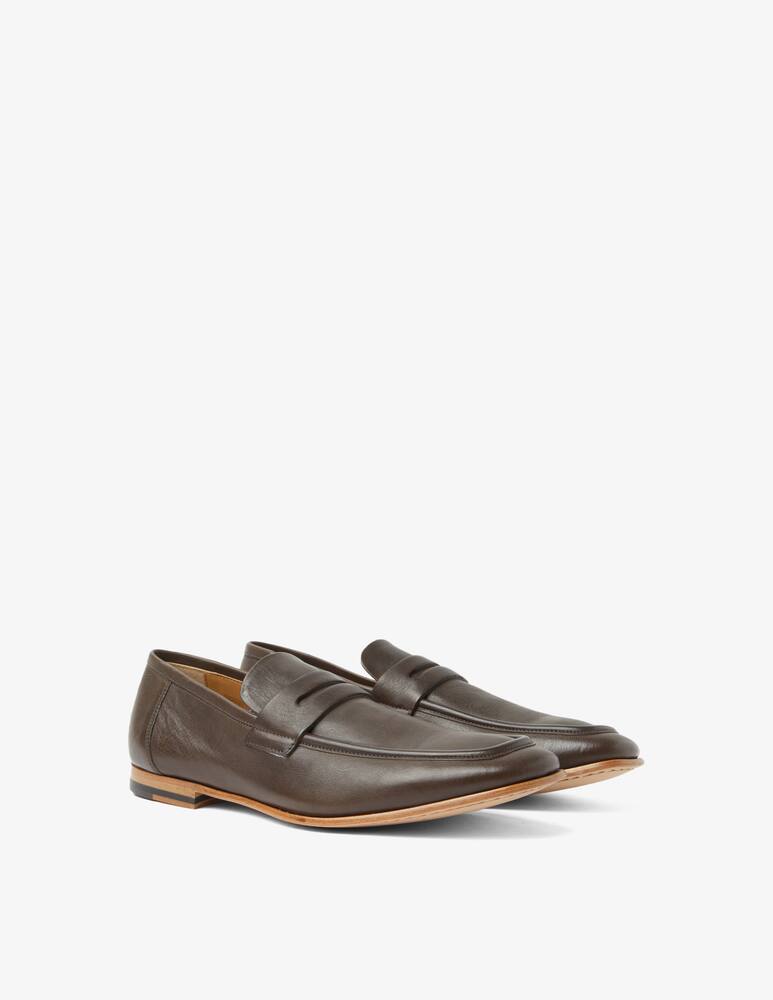 rinascente Sturlini Square toe leather loafers 