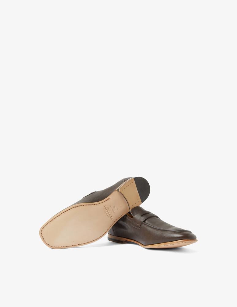 rinascente Sturlini Square toe leather loafers 
