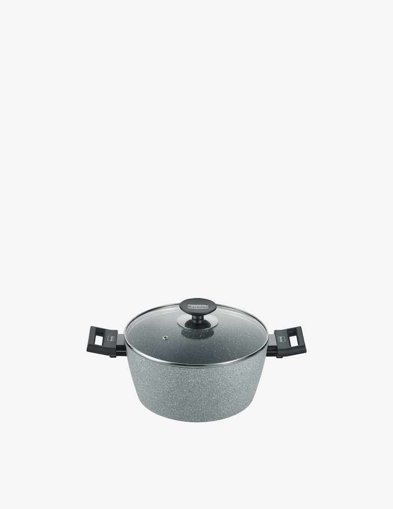 rinascente Berndes Alu Special Stone Cooking Pot 20 cm with glass lid