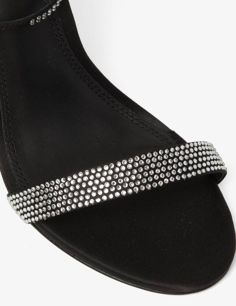 rinascente Black Suede Studio Sandali con tacco Lexi