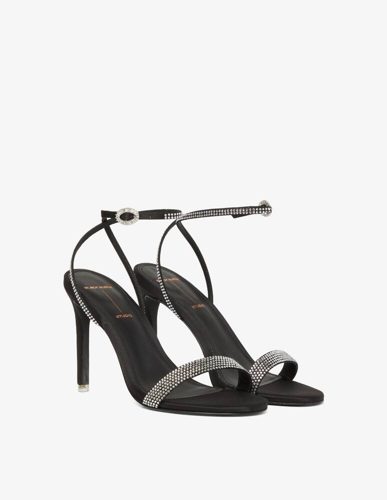 rinascente Black Suede Studio Sandali con tacco Lexi