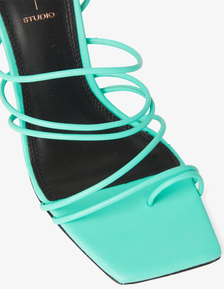 rinascente Black Suede Studio Sandali con tacco Luisa