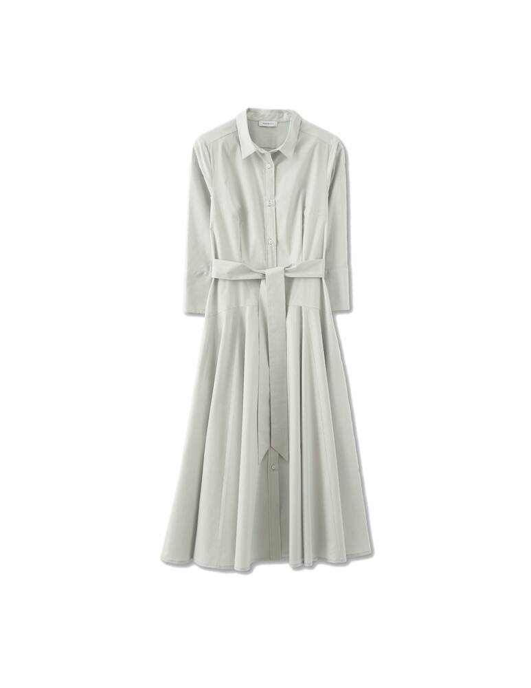 rinascente Rosso35 Waist-tie stretch-cotton poplin shirtdress