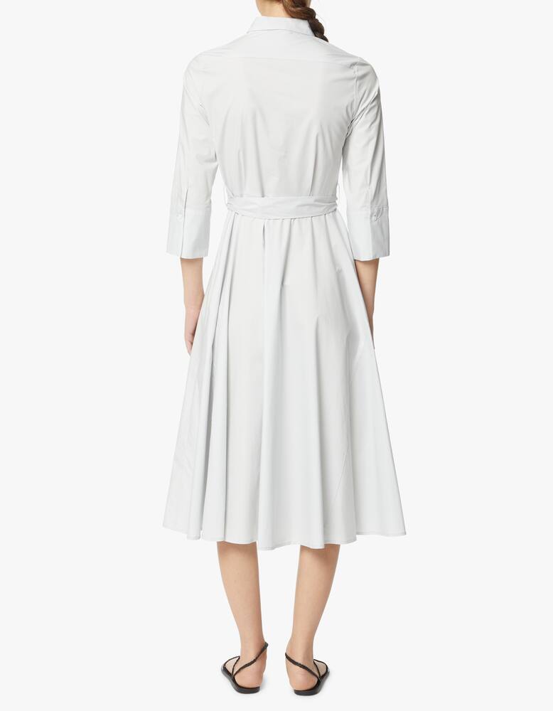 rinascente Rosso35 Waist-tie stretch-cotton poplin shirtdress