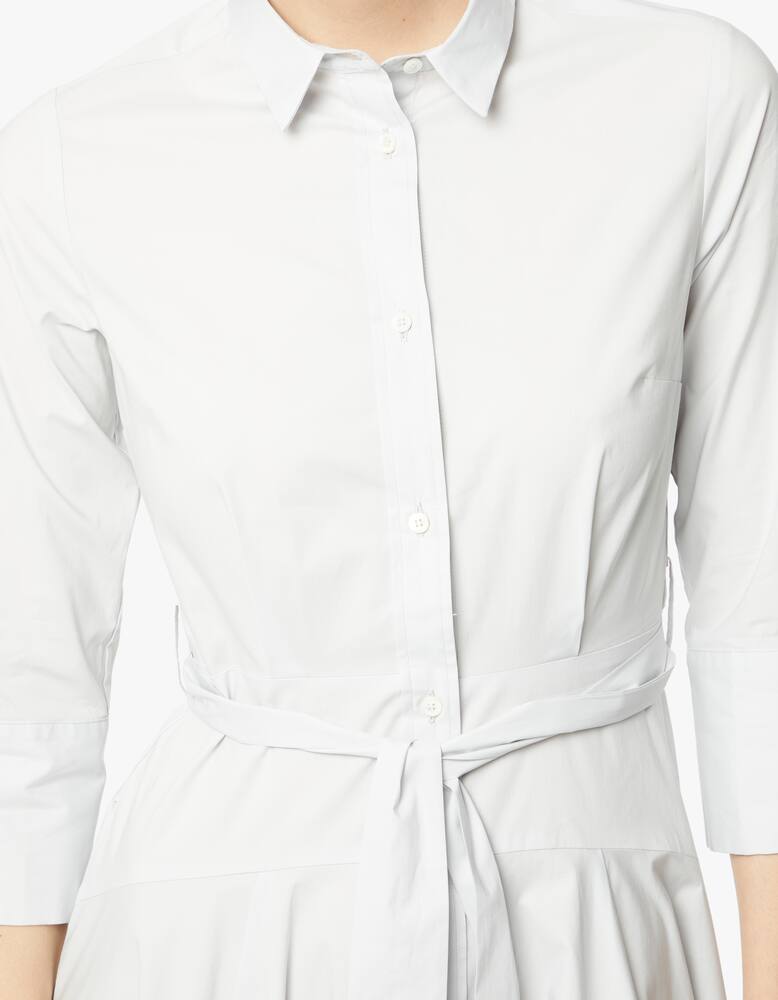 rinascente Rosso35 Waist-tie stretch-cotton poplin shirtdress
