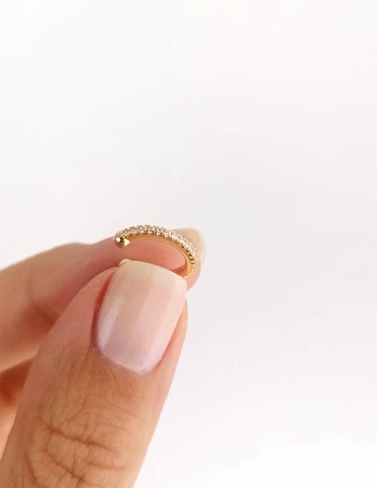 rinascente Noon Milan Earcuff Light beam con zirconi