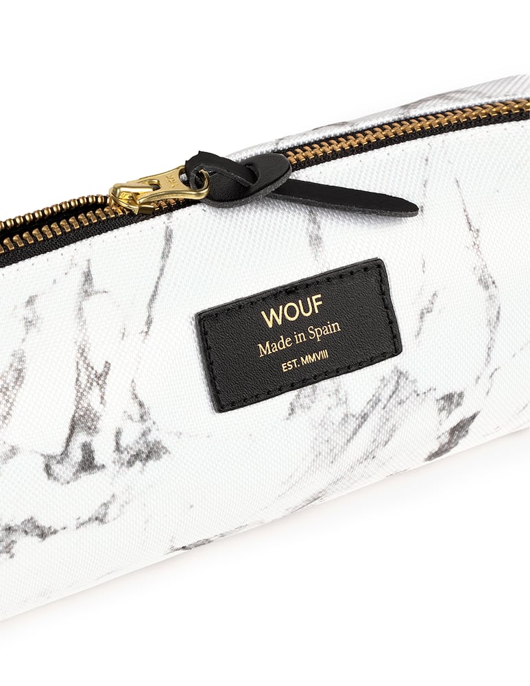 rinascente Wouf White Marble School Pencil case