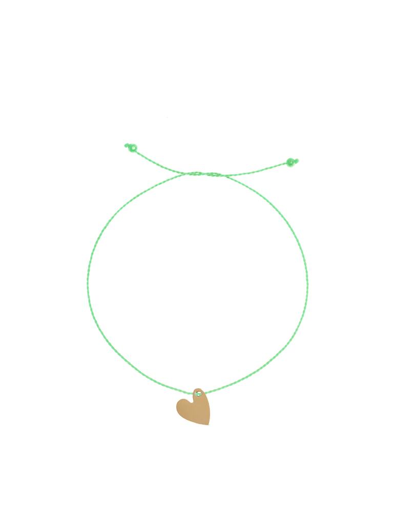 rinascente Mia's Braccialetto filo colorato con cuore oro