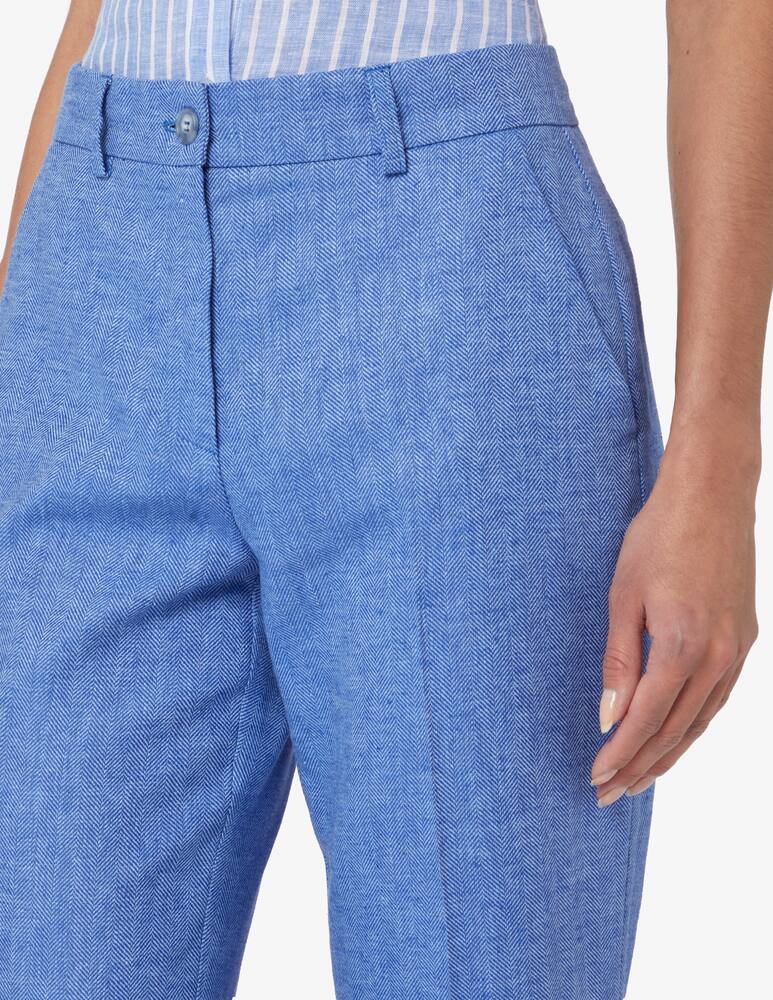 rinascente Elizabeth Ascot Pantaloni tasche zip con risvolto