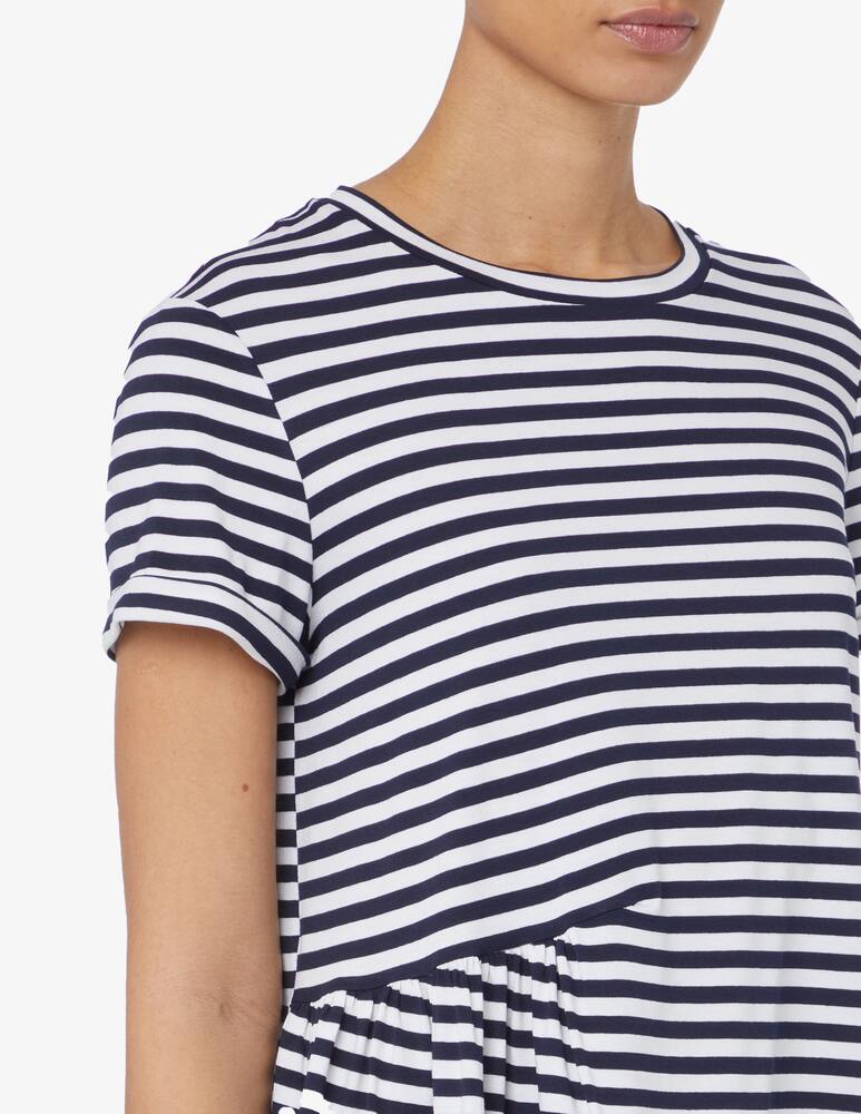 rinascente Elizabeth Ascot T-shirt con drappeggio laterale - Blu