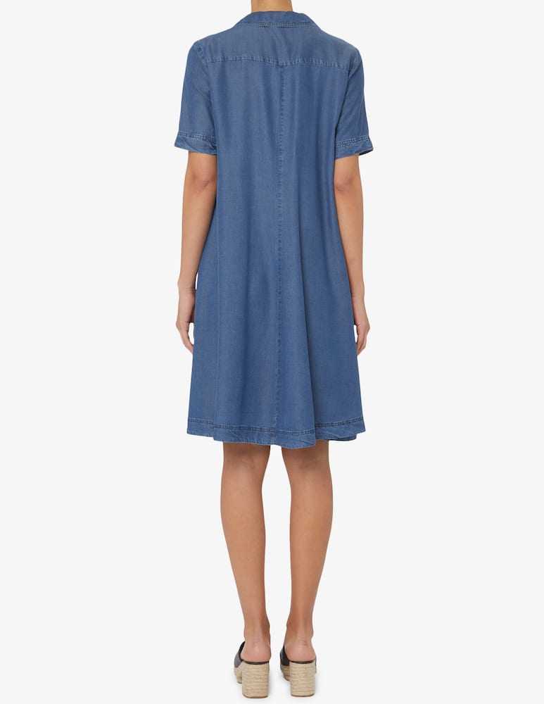 rinascente Elizabeth Ascot Polo neck short sleeve dress