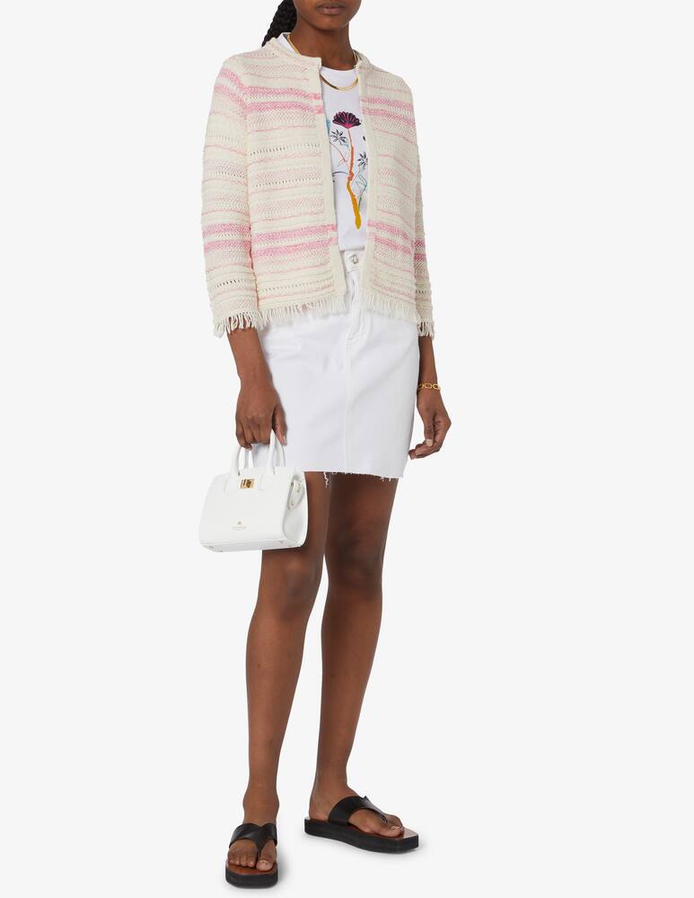 Elizabeth Ascot Cardigan with hook and fringe - picture 2 Elizabeth Ascot Cardigan with hook and fringe - picture 2