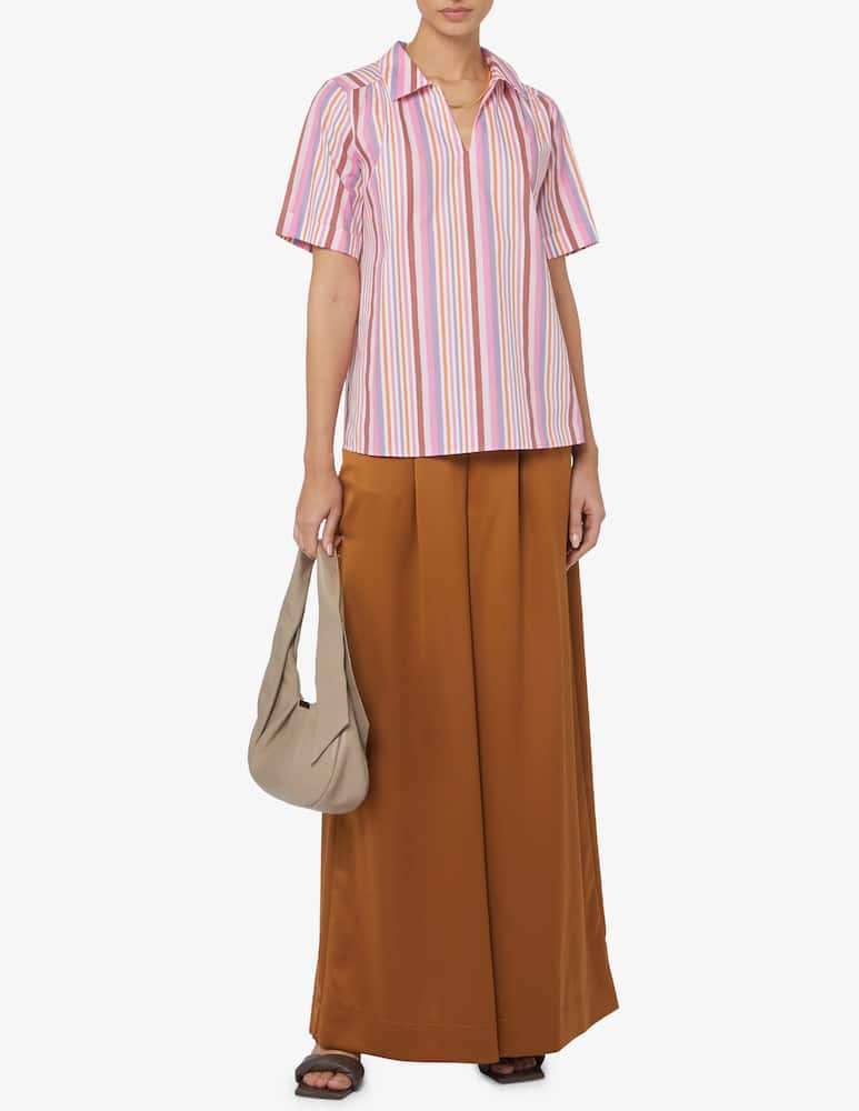 rinascente Elizabeth Ascot Camicia manica corta scollo v