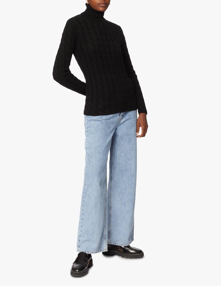 rinascente Pure Cashmere Long sleeve turtle neck with bag