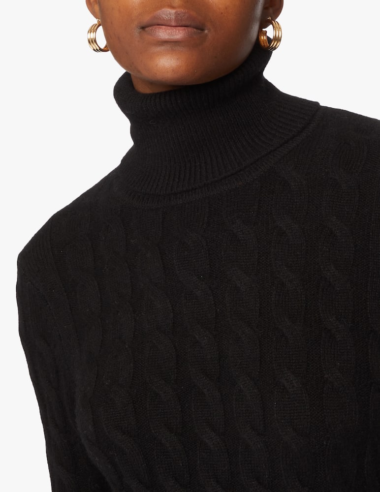 rinascente Pure Cashmere Long sleeve turtle neck with bag