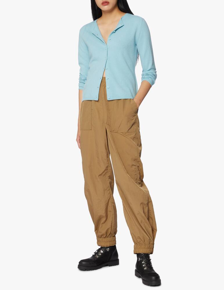 rinascente Pure Cashmere Korean neck cardigan with bag