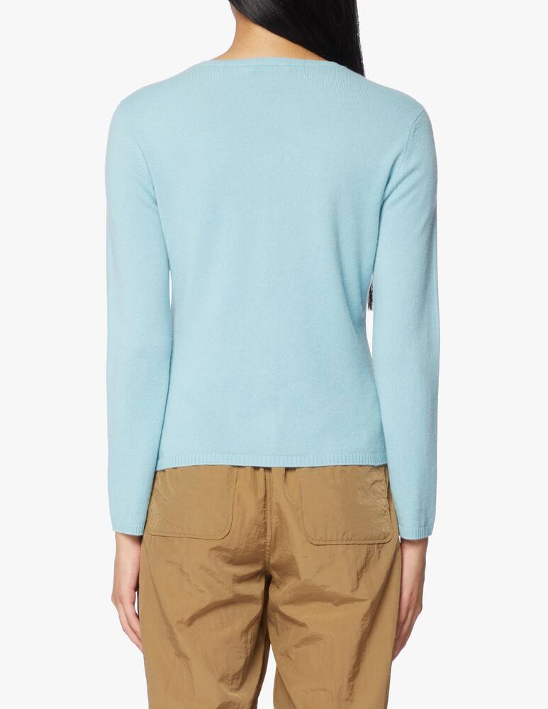 rinascente Pure Cashmere Korean neck cardigan with bag