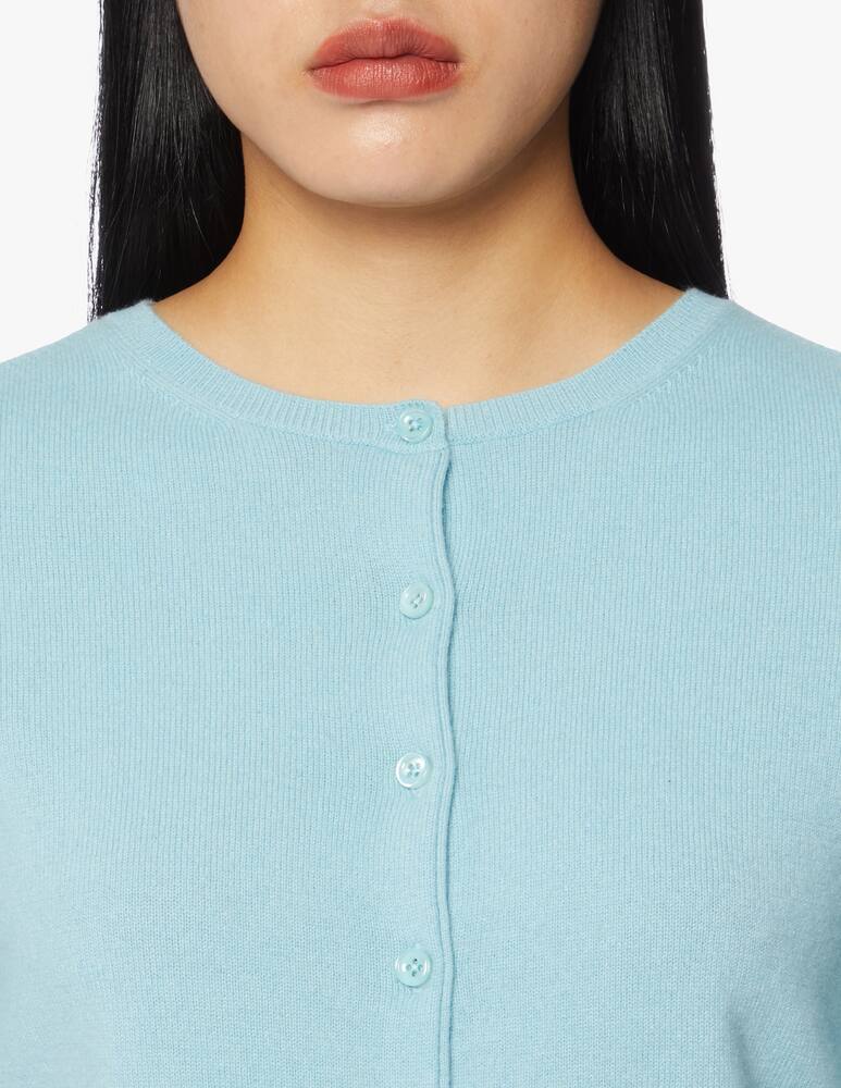 rinascente Pure Cashmere Korean neck cardigan with bag