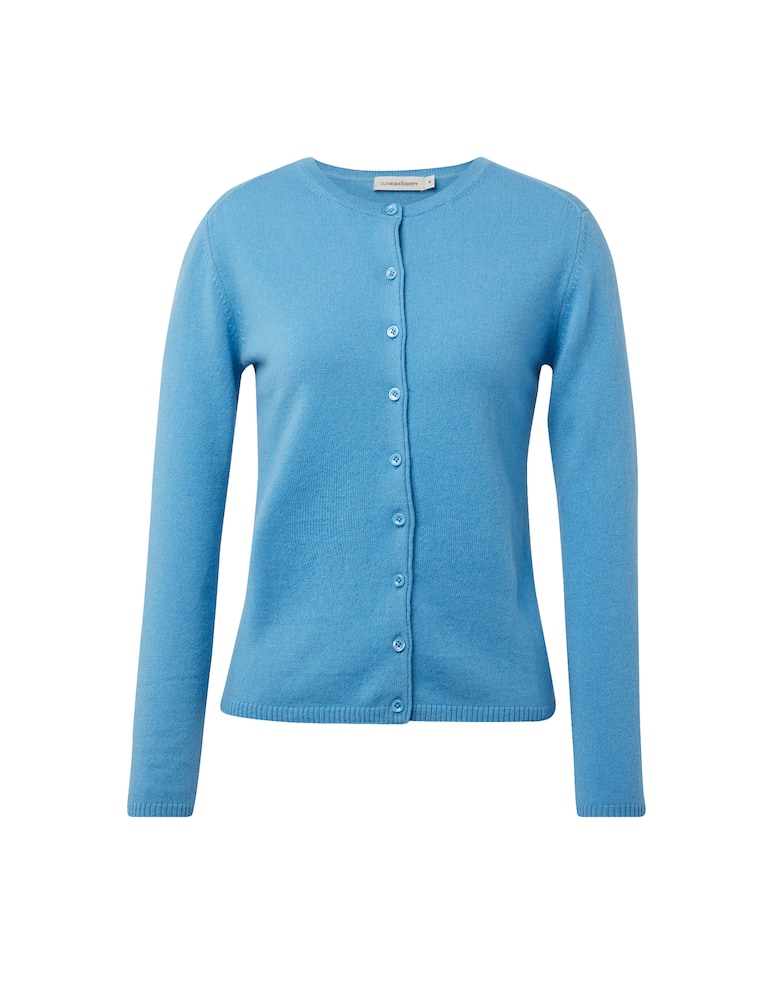 Pure Cashmere Cashmere long sleeve korean neck cardigan - picture 1 Pure Cashmere Cashmere long sleeve korean neck cardigan - picture 1