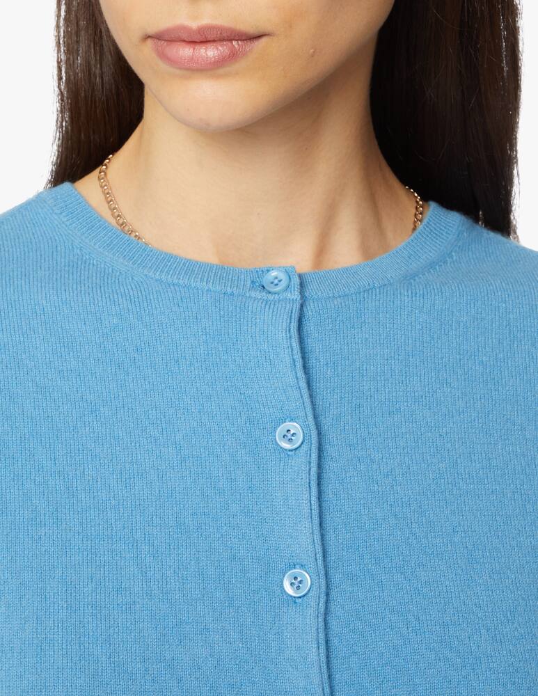 Pure Cashmere Cashmere long sleeve korean neck cardigan - picture 5 Pure Cashmere Cashmere long sleeve korean neck cardigan - picture 5