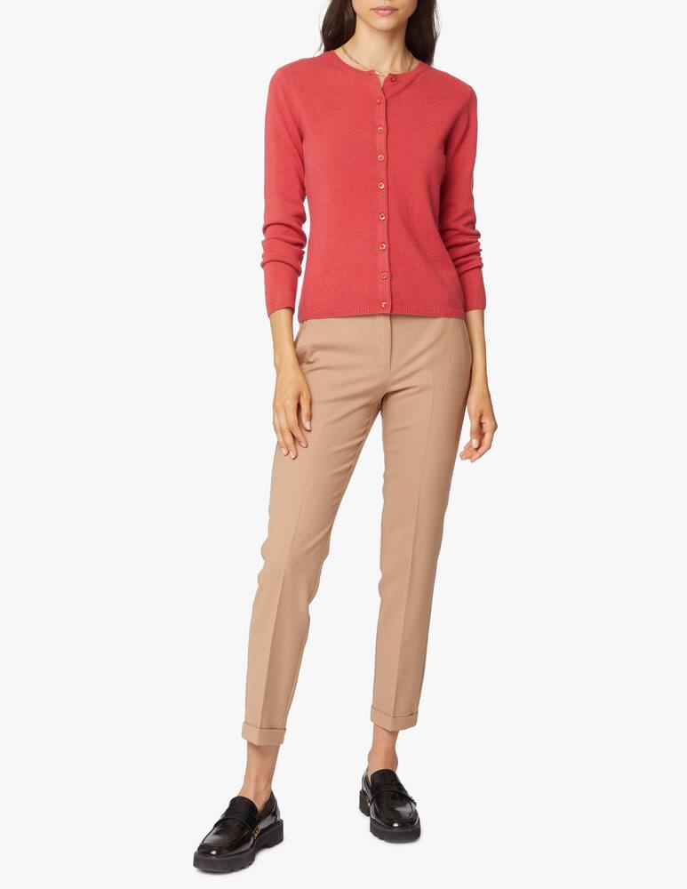 Pure Cashmere Cardigan alla coreana a manica lunga in cashmere - immagine 2 Pure Cashmere Cardigan alla coreana a manica lunga in cashmere - immagine 2