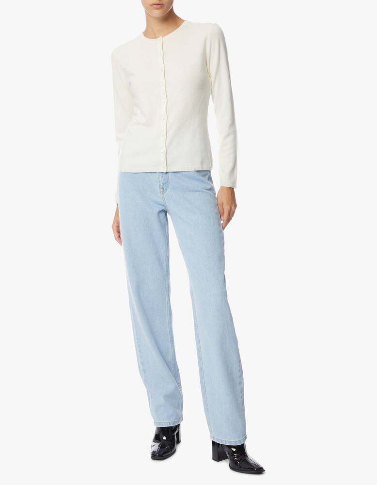 rinascente Pure Cashmere Cashmere long sleeve korean neck cardigan