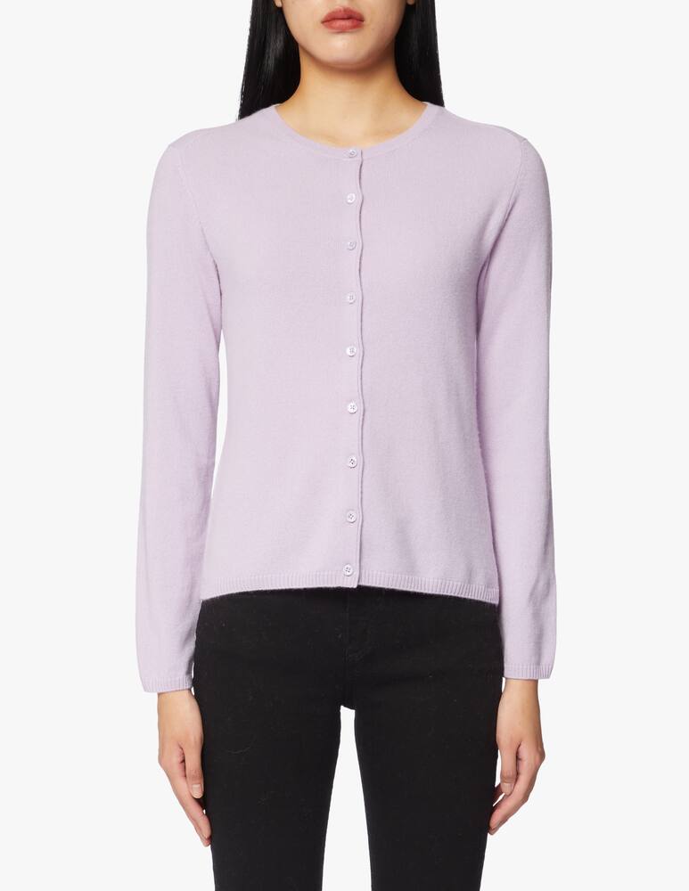 rinascente Pure Cashmere Korean neck  cardigan with bag