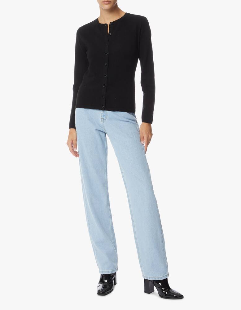 rinascente Pure Cashmere Cashmere long sleeve korean neck cardigan