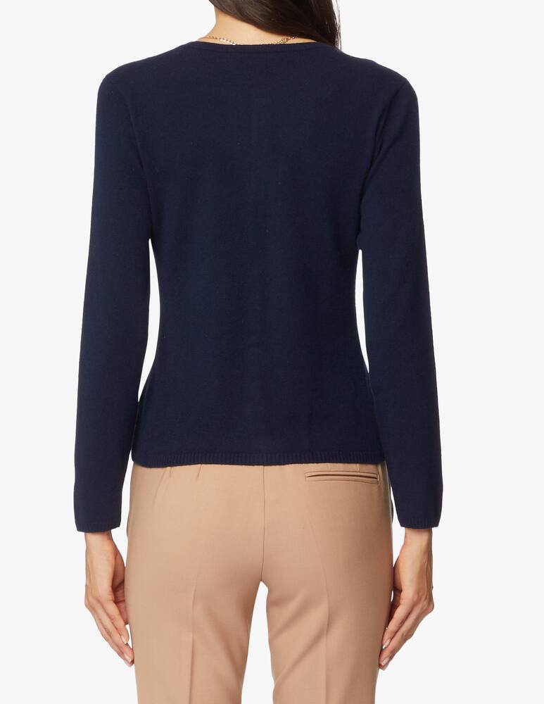 rinascente Pure Cashmere Cashmere long sleeve korean neck cardigan