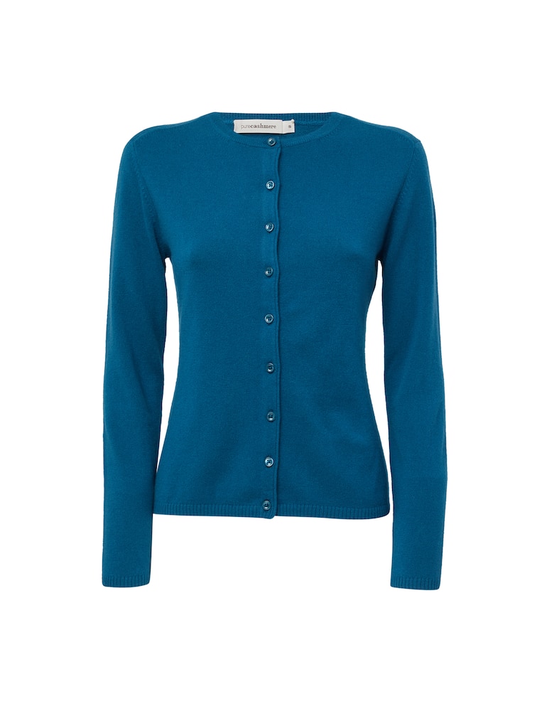 Pure Cashmere Cardigan alla coreana a manica lunga in cashmere - immagine 1 Pure Cashmere Cardigan alla coreana a manica lunga in cashmere - immagine 1