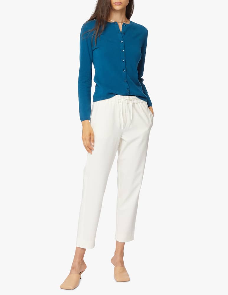 Pure Cashmere Cardigan alla coreana a manica lunga in cashmere - immagine 2 Pure Cashmere Cardigan alla coreana a manica lunga in cashmere - immagine 2