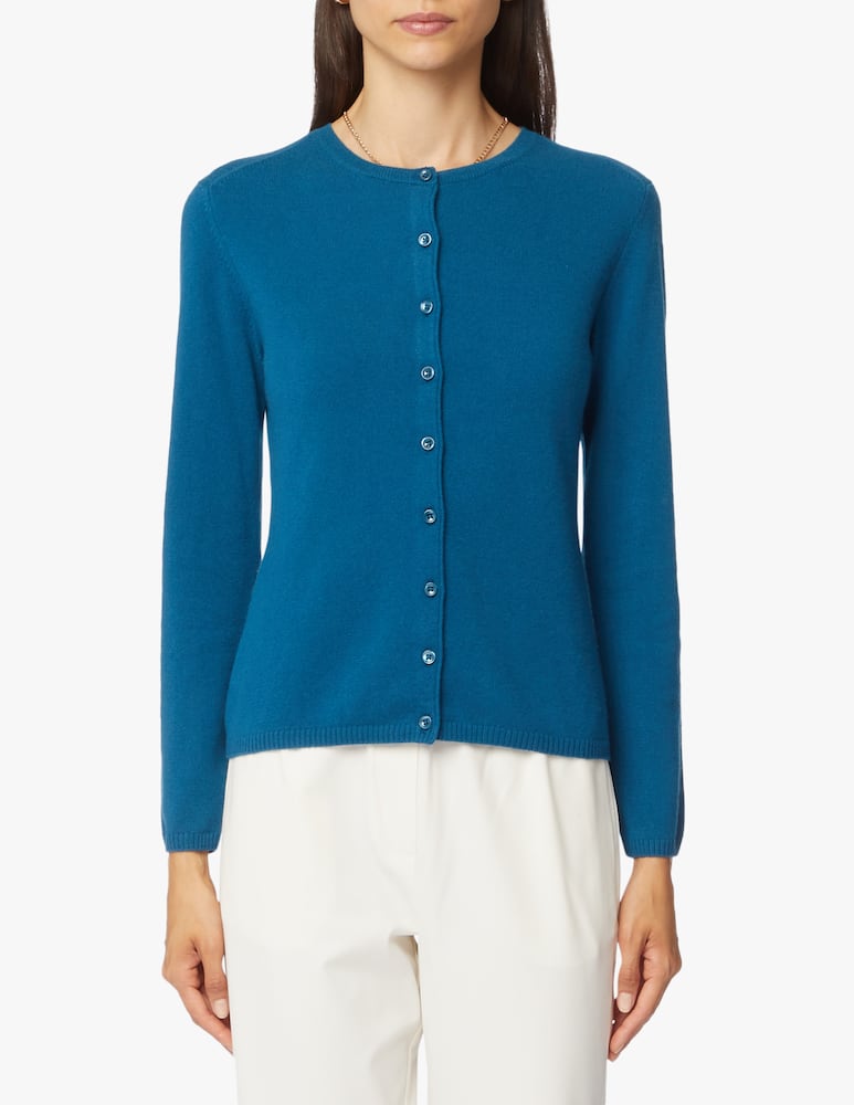 Pure Cashmere Cardigan alla coreana a manica lunga in cashmere - immagine 4 Pure Cashmere Cardigan alla coreana a manica lunga in cashmere - immagine 4