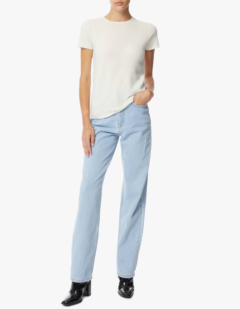 rinascente Pure Cashmere Maglione girocollo a manica corta in cashmere