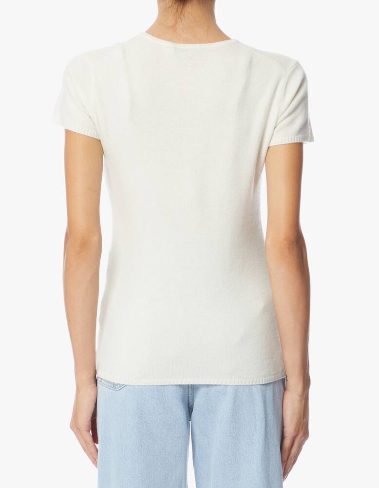 rinascente Pure Cashmere Maglione girocollo a manica corta in cashmere