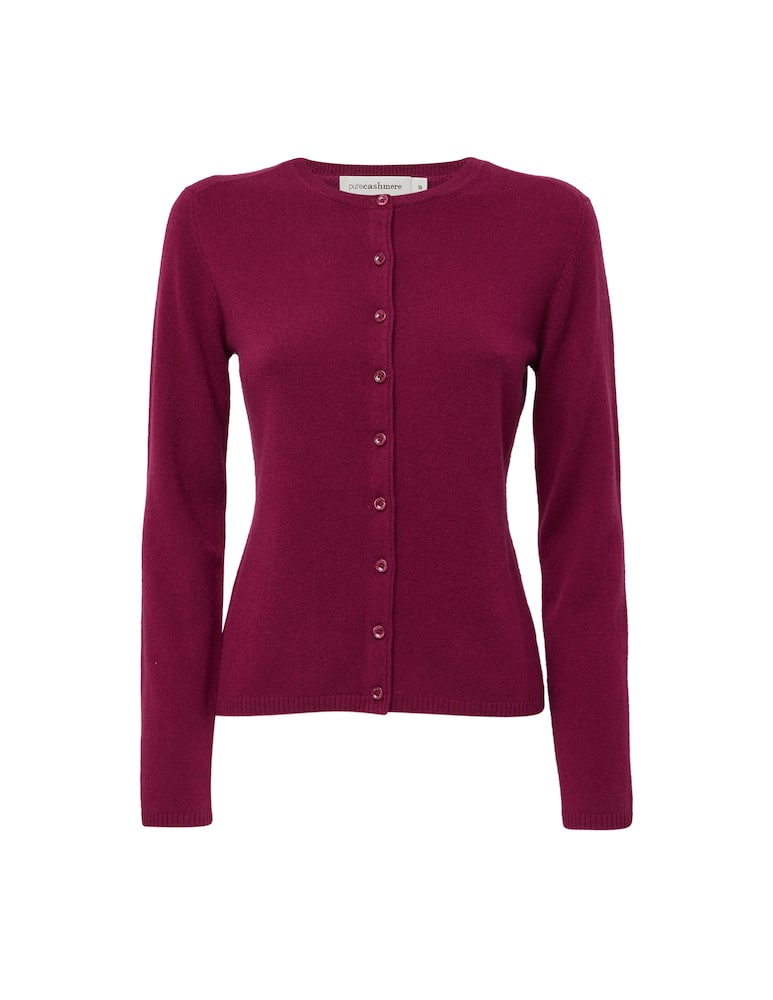 Pure Cashmere Cashmere long sleeve korean neck cardigan - picture 1 Pure Cashmere Cashmere long sleeve korean neck cardigan - picture 1