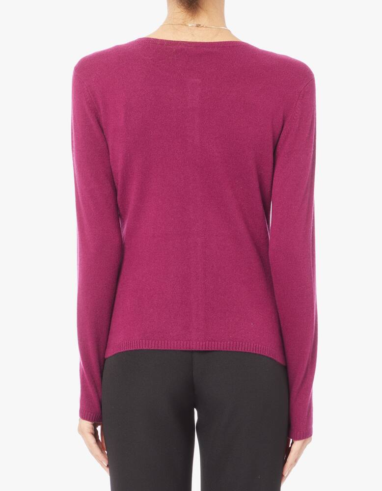 Pure Cashmere Cashmere long sleeve korean neck cardigan - picture 3 Pure Cashmere Cashmere long sleeve korean neck cardigan - picture 3