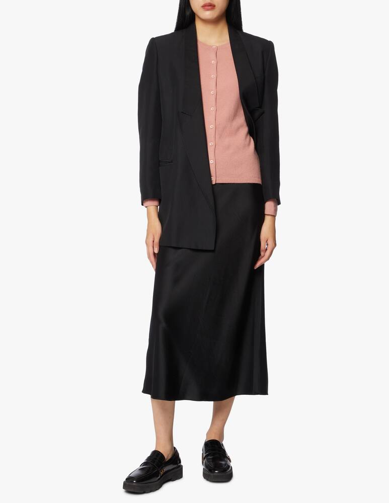 rinascente Pure Cashmere Cardigan collo alla coreana con busta