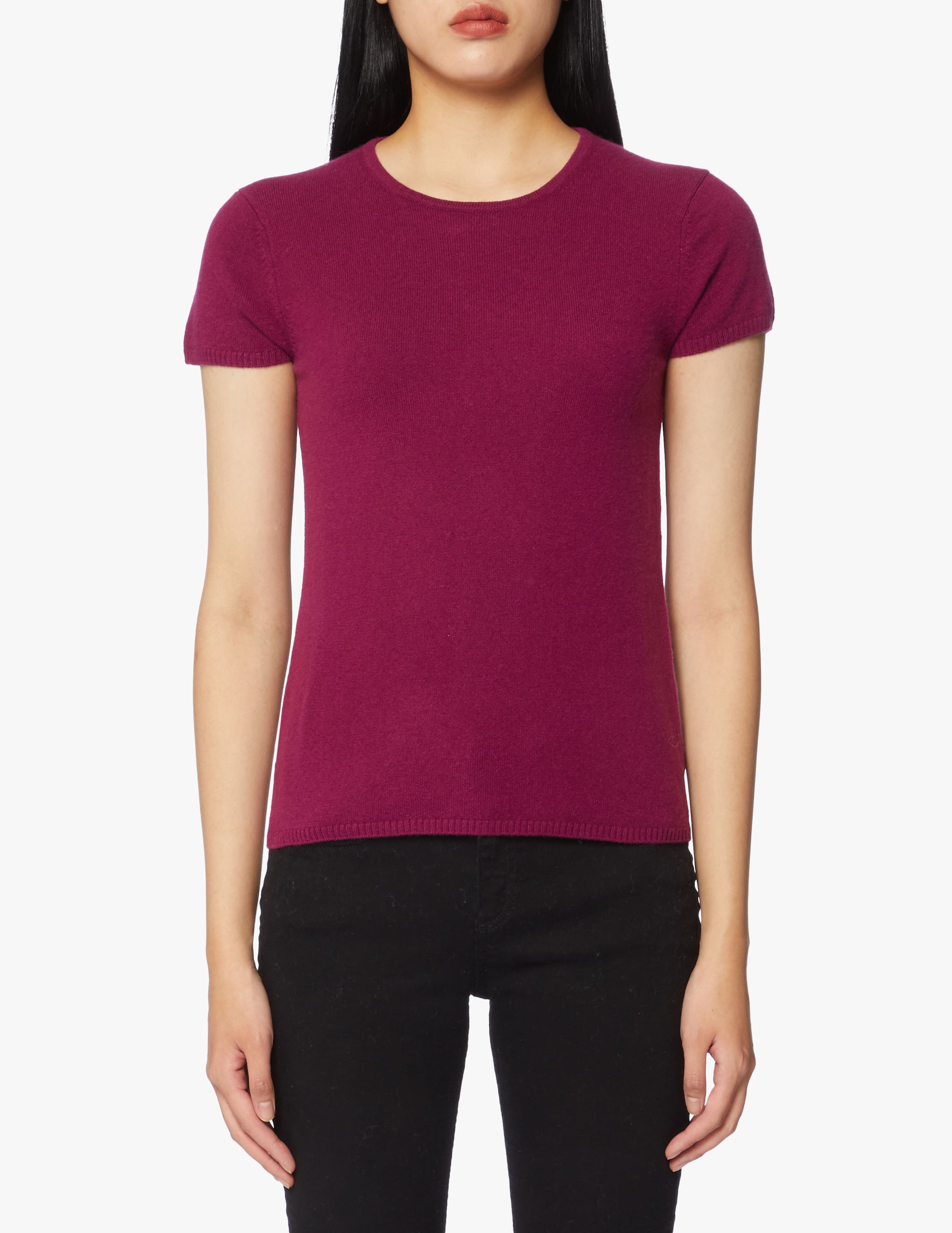 Maglione In Puro Cashmere Da Donna Jennie Liu, Girocollo A Coste, Anti-pilling, Leggero E Morbido